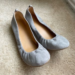 JCrew Cece Ballet Flat, Light Gray, 9